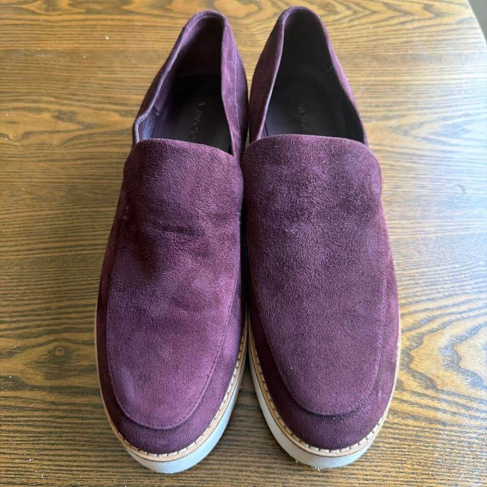Vince Women's Burgundy and Purple Loafers